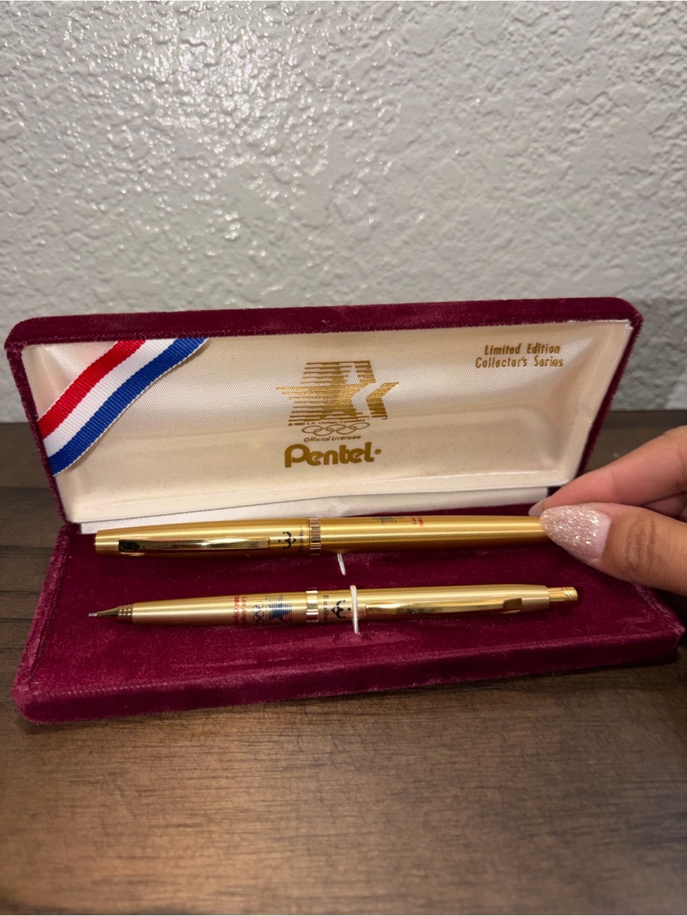 Pentel Excalibur Rolling Writer pen & mechanical pencil 1984 LA Olympics